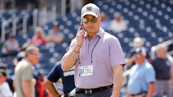 Brian Cashman conversó con Soto en el Spring Training 