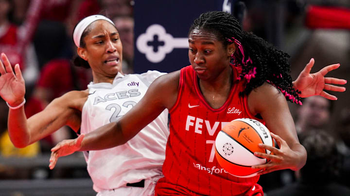 Aliyah Boston Sends Strong Message About A'ja Wilson Defense During Fever-Aces Series