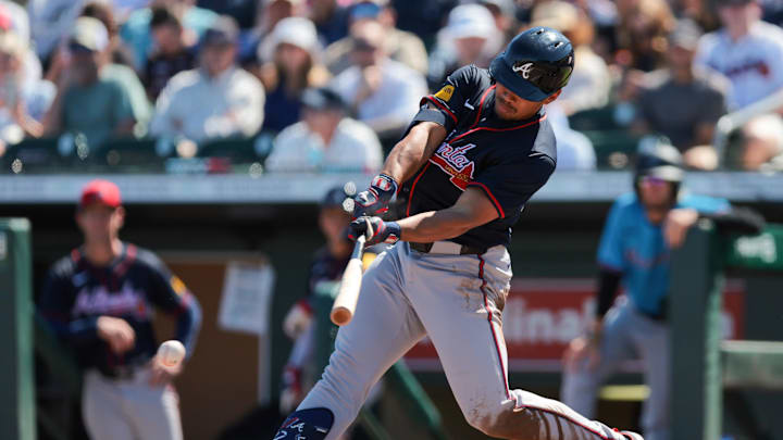 Atlanta Braves designated hitter Drake Baldwin Atlanta Braves designated hitter Drake Baldwin