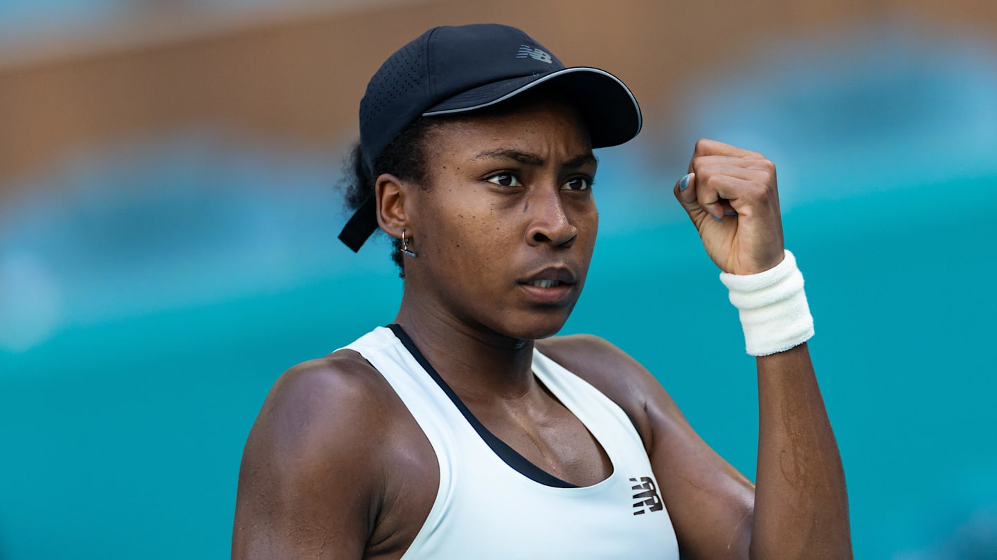 Coco Gauff Compares Her Hat to LeBron James' Mask in Miami
