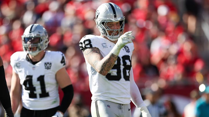 Las Vegas Raiders defensive end Maxx Crosby Las Vegas Raiders defensive end Maxx Crosby