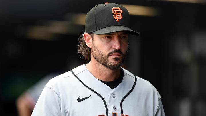San Francisco Giants manager Tony Vitello (23) walks in the dugout. San Francisco Giants manager Tony Vitello (23) walks in the dugout.