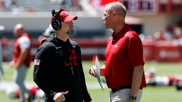 Ryan Grubb, Karen Deboer, Alabama Spring Game Ryan Grubb, Karen Deboer, Alabama Spring Game