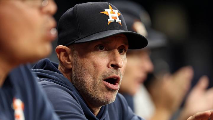 Houston Astros manager Joe Espada (19) looks on at Tropicana Field. Credit: Kim Klement Neitzel-USA TODAY Sports Houston Astros manager Joe Espada (19) looks on at Tropicana Field. Credit: Kim Klement Neitzel-USA TODAY Sports