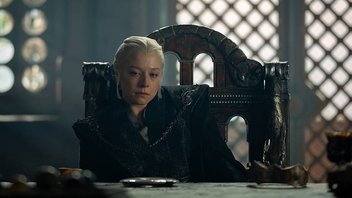 Emma D'Arcy (Rhaenyra Targaryen) in House of the Dragon season 3. Emma D'Arcy (Rhaenyra Targaryen) in House of the Dragon season 3.