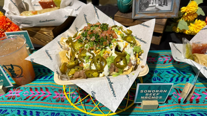 Sonoran Beef Nachos, part of the Diamondbacks' newly-refreshed menu.