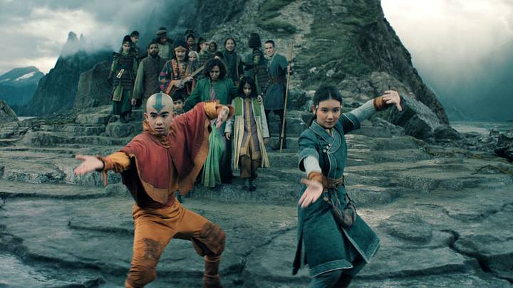 (L to R) Gordon Cormier as Aang, Kiawentiio Tarbell as Katara in season 2 of Avatar: The Last Airbender. Courtesy of Netflix © 2026 (L to R) Gordon Cormier as Aang, Kiawentiio Tarbell as Katara in season 2 of Avatar: The Last Airbender. Courtesy of Netflix © 2026