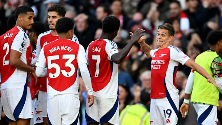 Arsenal left it late against Leicester