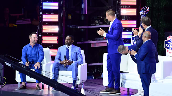 Moss played for the Patriots from 2007-10.