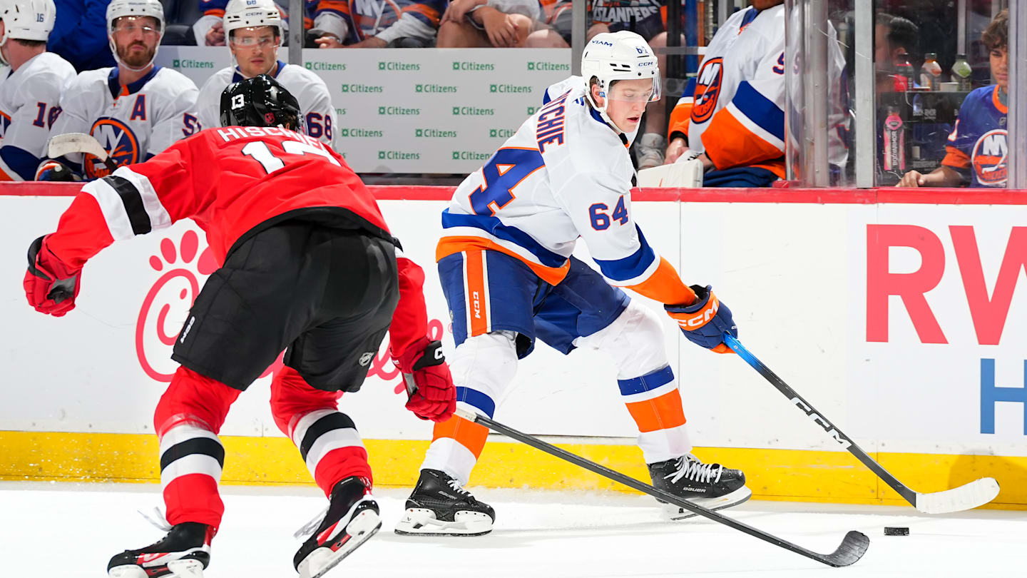 Calum Ritchie making his case to make the NY Islanders roster to start season