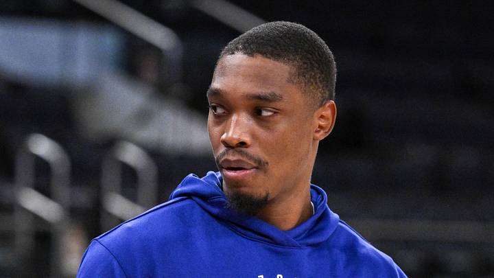 Apr 1, 2025; New York, New York, USA; Philadelphia 76ers guard Lonnie Walker IV (16) warms up before a game against the New York Knicks at Madison Square Garden. Mandatory Credit: John Jones-Imagn Images Apr 1, 2025; New York, New York, USA; Philadelphia 76ers guard Lonnie Walker IV (16) warms up before a game against the New York Knicks at Madison Square Garden. Mandatory Credit: John Jones-Imagn Images