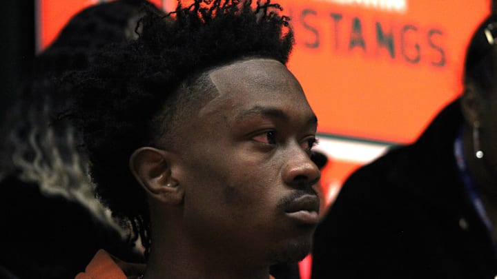 Mandarin wide receiver Jaime Ffrench Jr. prepares to sign with Texas football in the NCAA early signing period on December 4, 2024. [Clayton Freeman/Florida Times-Union]
