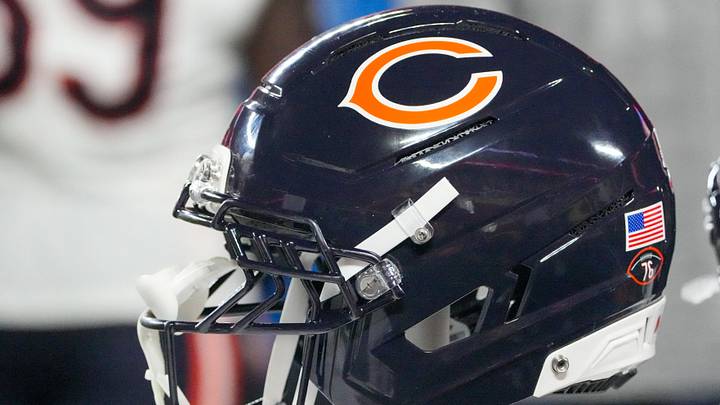 A general view of a Chicago Bears helmet against the Kansas City Chiefs during the second half of the game at GEHA Field at Arrowhead Stadium. Mandatory Credit: Denny Medley-Imagn Images A general view of a Chicago Bears helmet against the Kansas City Chiefs during the second half of the game at GEHA Field at Arrowhead Stadium. Mandatory Credit: Denny Medley-Imagn Images