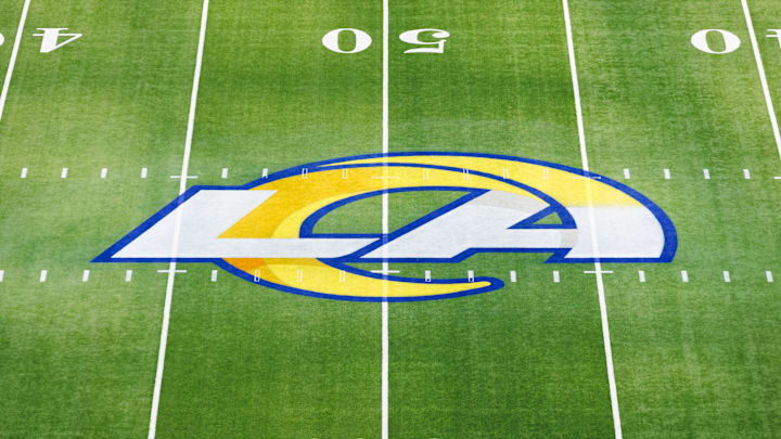 Los Angeles Rams logo at SoFi Stadium