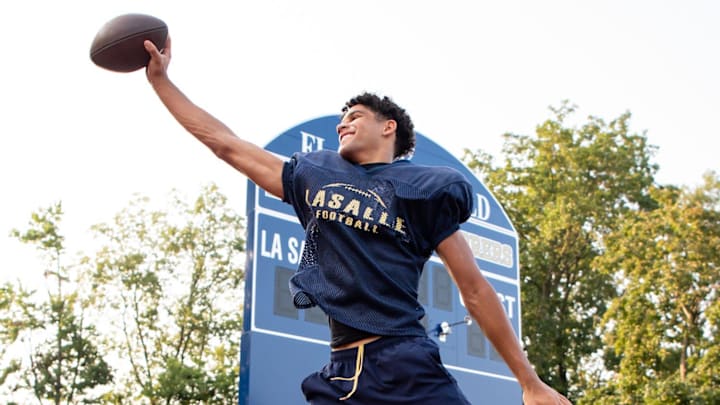 La Salle wide receiver Joey O'Brien had three touchdown receptions to help La Salle top Malvern Prep at the Battle at the Beach in Ocean City, New Jersey.