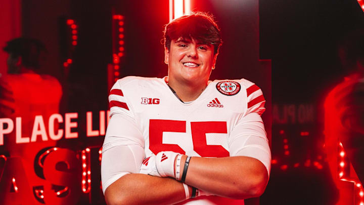 Nebraska commit Hayden Ainsworth during his visit to Lincoln. Nebraska commit Hayden Ainsworth during his visit to Lincoln.