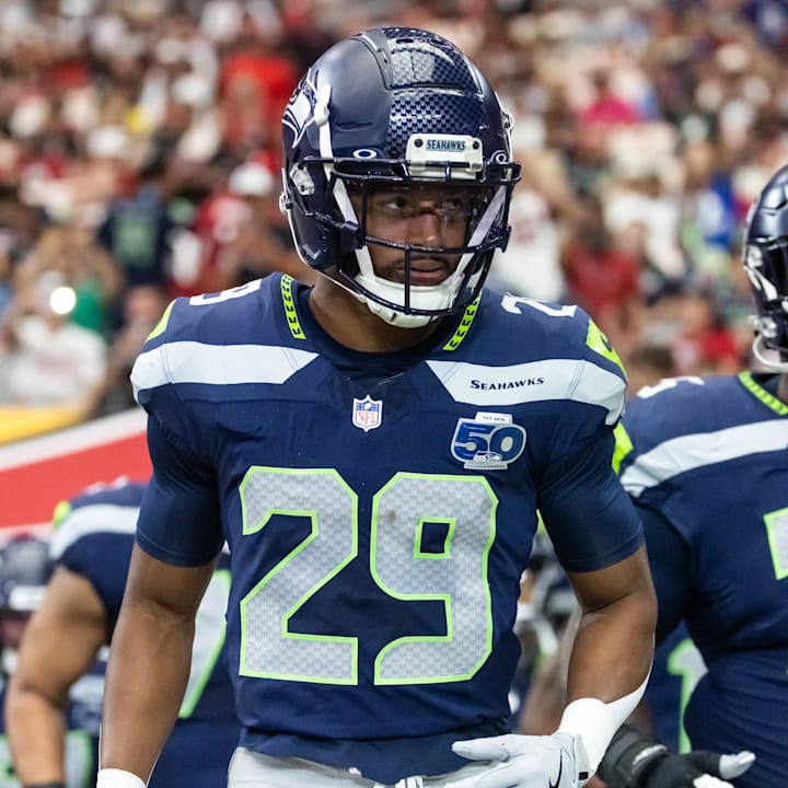 Seattle Seahawks cornerback Josh Jobe (29) against the Arizona Cardinals Seattle Seahawks cornerback Josh Jobe (29) against the Arizona Cardinals