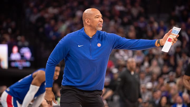 Feb 7, 2024; Sacramento, California, USA; Detroit Pistons head coach Monty Williams 