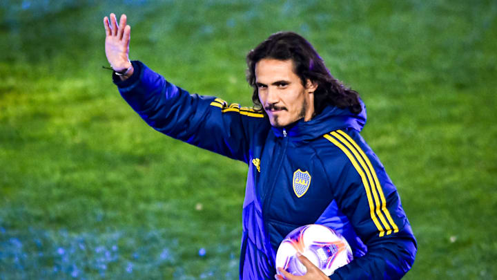 Cavani semble être très heureux de rejoindre Boca Juniors 