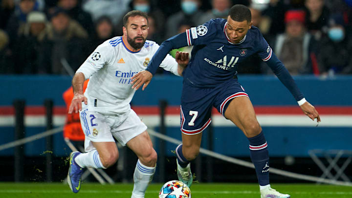 Face à Kylian Mbappé, Dani Carvajal a vécu une première période difficile. 