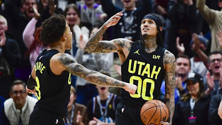 Utah Jazz guard Jordan Clarkson.