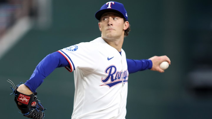 Texas Rangers relief pitcher Jacob Latz. Texas Rangers relief pitcher Jacob Latz.