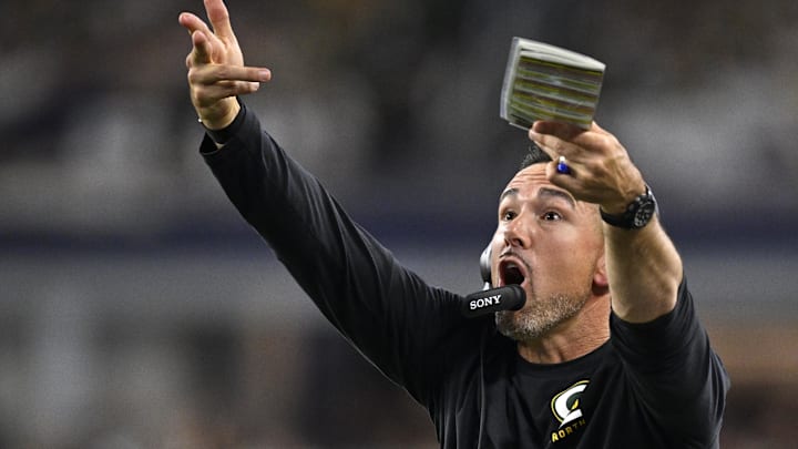 Green Bay Packers coach Matt LaFleur reacts in the second half against the Dallas Cowboys. Green Bay Packers coach Matt LaFleur reacts in the second half against the Dallas Cowboys.