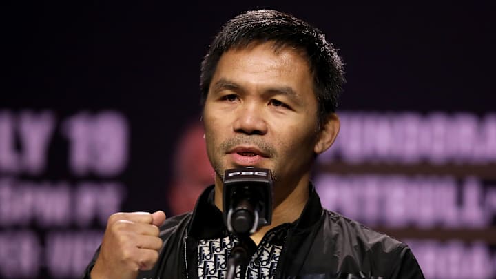Hall of Fame boxing legend Manny Pacquiao on June 3, 2025.