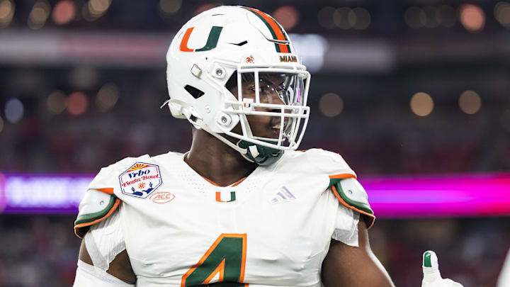 Miami defensive end Rueben Bain Jr.