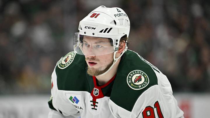 Apr 9, 2026; Dallas, Texas, USA; Minnesota Wild right wing Vladimir Tarasenko (91) looks on during the game between the Stars and the Wild at American Airlines Center. Mandatory Credit: Jerome Miron-Imagn Images