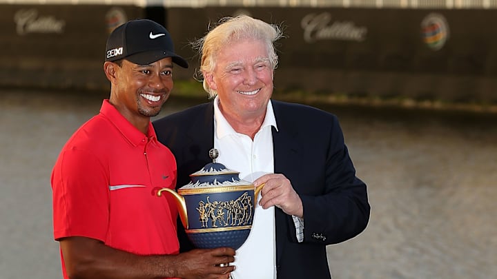 Donald Trump, Tiger Woods - World Golf Championships-Cadillac Championship