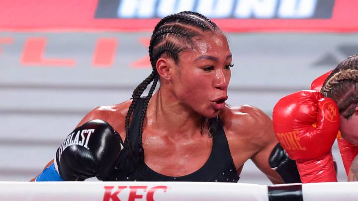 Dec 19, 2025; Miami, Florida, UNITED STATES; Alycia Baumgardner fights against Leila Beaudoin during a IBF & WBO super-featherweight world title match at Kayesa Center. Mandatory Credit: Sam Navarro-Imagn Images Dec 19, 2025; Miami, Florida, UNITED STATES; Alycia Baumgardner fights against Leila Beaudoin during a IBF & WBO super-featherweight world title match at Kayesa Center. Mandatory Credit: Sam Navarro-Imagn Images