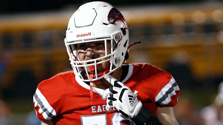 Nixa's Jackson Cantwell seen here against Webb City on August 25, 2023.