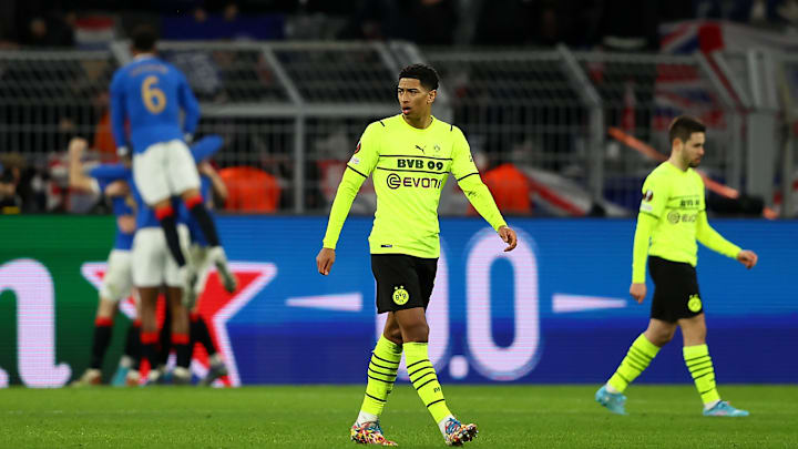 Enttäuschte Gesichter: Der BVB geht gegen die Rangers unter Enttäuschte Gesichter: Der BVB geht gegen die Rangers unter