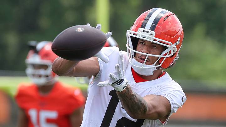 Cleveland Browns wide receiver Denzel Boston