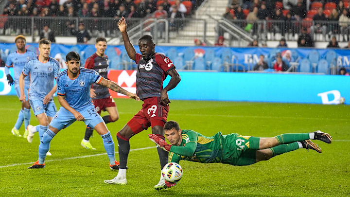 Toronto FC Striker Prince Owusu Struggles to Find the Net.