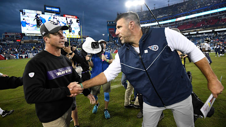 John Harbaugh, Mike Vrabel