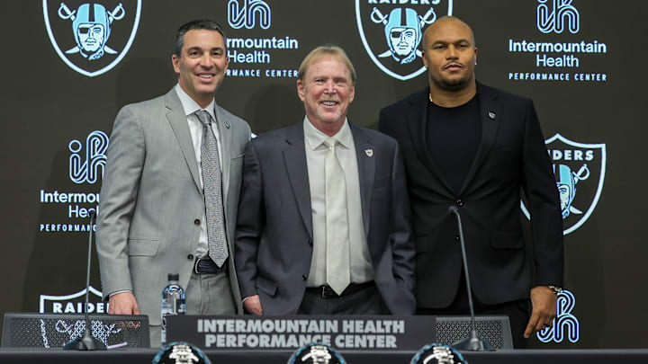 Las Vegas Raiders Introduce Antonio Pierce As Head Coach, Tom Telesco As General Manager
