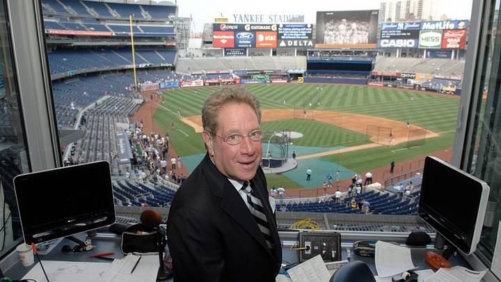 John Sterling, Edgewater, NJ resident and the voice of the Yankees on radio on Aug. 17, 2012 in Bronx, New York.