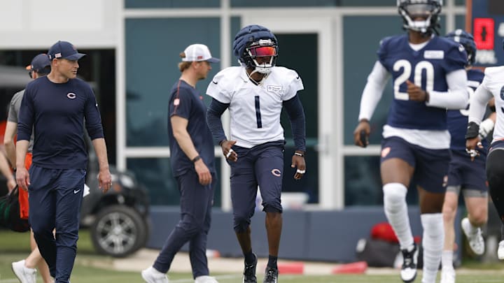 Jaylon Johnson took part in OTAs in the offseason but hasn't been able to practice at camp due to a leg injury.
