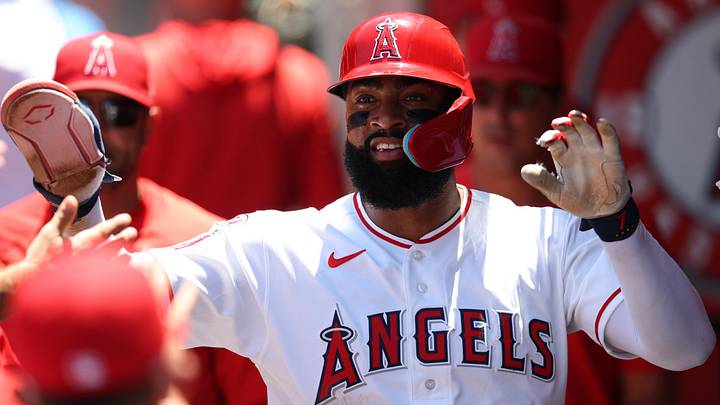 Los Angeles Angels right fielder Jo Adell