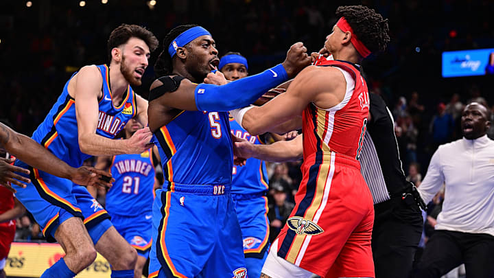 New Orleans Pelicans v Oklahoma City Thunder New Orleans Pelicans v Oklahoma City Thunder