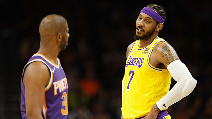 Los Angeles Lakers le dieron un contrato a la baja a Carmelo Anthony en 2021