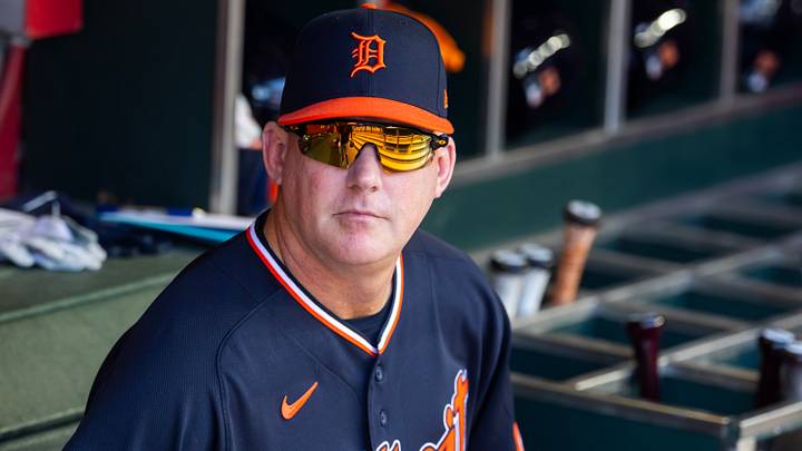 Tigers manager AJ Hinch against the Arizona Diamondbacks. Credit: Mark J. Rebilas-Imagn Tigers manager AJ Hinch against the Arizona Diamondbacks. Credit: Mark J. Rebilas-Imagn