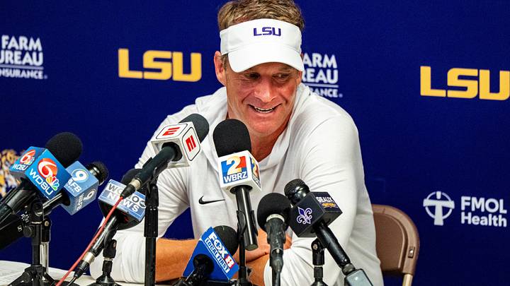 LSU head coach Lane Kiffin answers questions during a press conference after a college football game between Ole Miss and LSU at Vaught Hemingway Stadium in Oxford, Miss., on Saturday, Sept. 19, 2026. Ole Miss defeated LSU 32-24. LSU head coach Lane Kiffin answers questions during a press conference after a college football game between Ole Miss and LSU at Vaught Hemingway Stadium in Oxford, Miss., on Saturday, Sept. 19, 2026. Ole Miss defeated LSU 32-24.