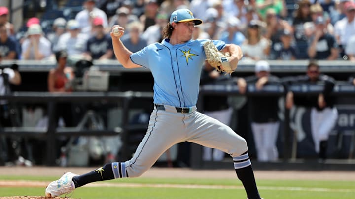 Tampa Bay Rays pitcher Ryan Pepiot makes his sixth start of the year on Saturday against the San Diego Padres at Petco Park. Tampa Bay Rays pitcher Ryan Pepiot makes his sixth start of the year on Saturday against the San Diego Padres at Petco Park.