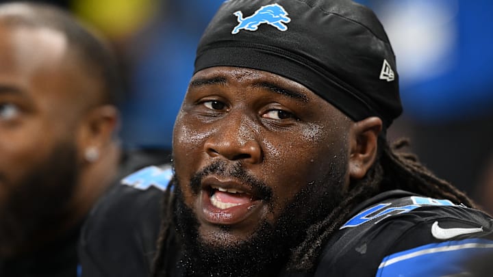 Detroit Lions defensive tackle Alim McNeill (54).