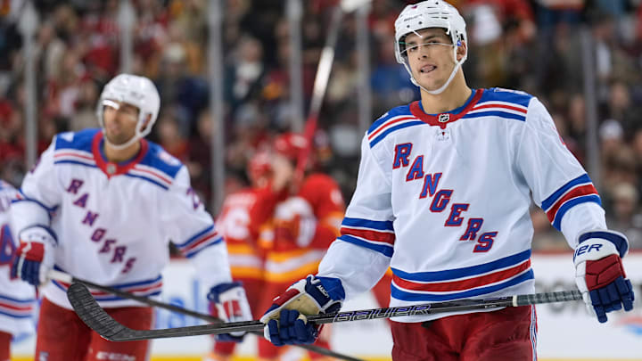 New York Rangers v Calgary Flames New York Rangers v Calgary Flames