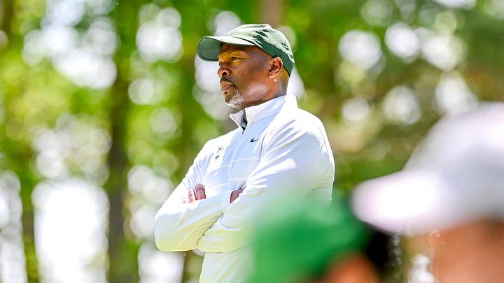 Michigan State athletic director Alan Haller takes in the action during the final round of the NCAA women's golf regional on Wednesday, May 8, 2024, at Forest Akers West Golf Course in East Lansing.