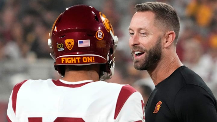 Washington Commanders offensive coordinator Kliff Kingsbury, an advisor at USC last year while Caleb Williams was there, is among betting favorites for the Bears coaching job.